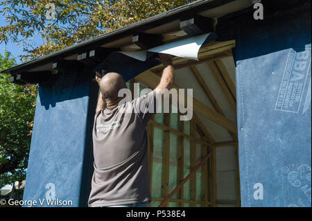 Bauherren ein großer in einem Gartenhaus Stockfoto