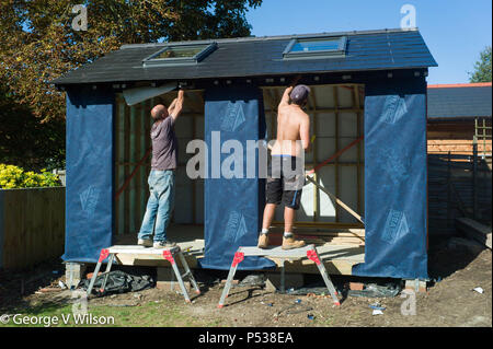 Bauherren ein großer in einem Gartenhaus Stockfoto