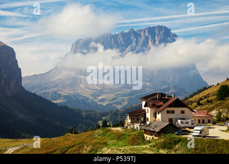 Italien, Dolomiten - SEPTEMBER 22, 2014 - Zuflucht in Dolomiten Stockfoto