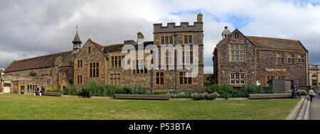 Panorama der Burg Grün, Taunton, Somerset, South West England, Großbritannien Stockfoto