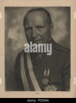 España. Guerra Civil (1936-1939). Militar del Ejército Nacional. Luis Miguel Limia Ponte y Manso de Zúñiga (1882-1952). Teniente general. Foto Jalón Engel (Zaragoza). Stockfoto