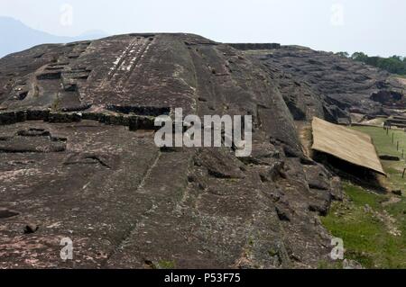 Bolivien. Archäologische Stätte von Samaipata Felszeichnungen (el Fuerte) 4. und 16. Jahrhundert AD. Weltkulturerbe (UNESCO). . Stockfoto