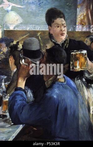 Edouard Manet (1832-1883). Französische Maler. Ecke eines Cafe-Concert (vermutlich 1877-1880). Öl auf Leinwand. National Gallery. Londres. England. UK. Stockfoto