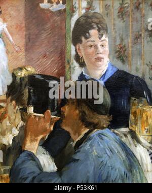 Edouard Manet (1832-1883). Französischer Maler. Die Bier-Maid, 1879. Öl auf Leinwand. Impressionismus. Musée d ' Orsay. Paris. Frankreich. Stockfoto