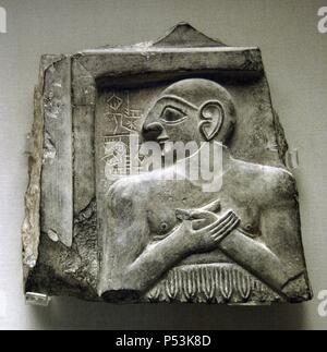 Mesopotamien. Sommer. Archaische Dynastie III. König Eannatum von Lagash. Von neusumerischen. 2424-2405BC. British Museum. London. England. Vereinigtes Königreich. Stockfoto