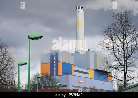 Deutschland, Nordrhein-Westfalen Müllverbrennungsanlage Oberhausen Stockfoto