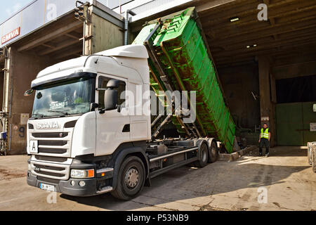 Deutschland, Nordrhein-Westfalen Müllverbrennungsanlage Oberhausen Stockfoto