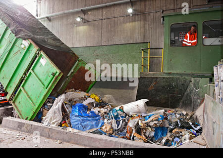 Deutschland, Nordrhein-Westfalen Müllverbrennungsanlage Oberhausen Stockfoto