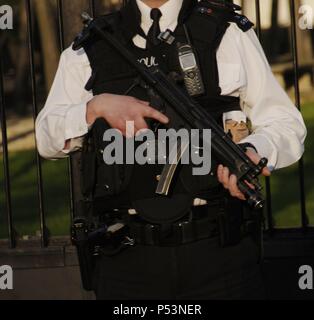 Vereinigtes Königreich. England. London. Polizist. Stockfoto