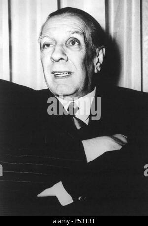 Jorge Luis Borges, escritor Argentino. Stockfoto