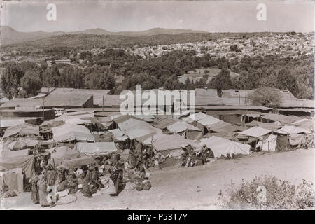 Äthiopien, LALIBELA - ca. Januar 2018 - - unbekannter Menschen im Gedränge der Markt Stockfoto