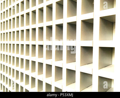 Zelle leer, Textur, grauer Hintergrund, Mailbox Stockfoto