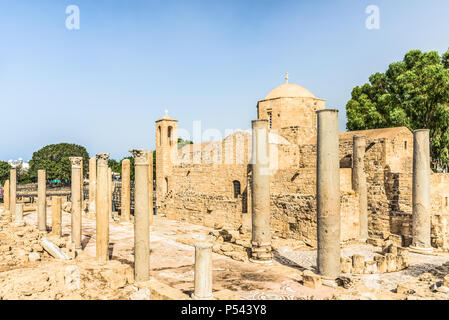 Die panagia Chrysopolitissa (Agia Kyriaki) Kirche in Paphos, Zypern Stockfoto