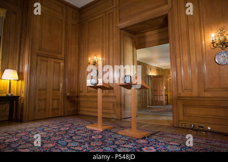 Nummer 10 Downing Street, Esszimmer, Whitehall, London, England, Großbritannien Stockfoto