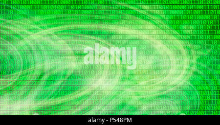 Hintergrundbild von abstrakten Binärcode von Eins und Null Manipulation. Stockfoto