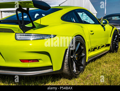 Ein Porsche 911 GT3 RS Sportwagen. Stockfoto