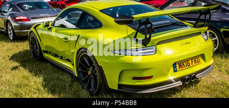 Ein Porsche 911 GT3 RS Sportwagen. Stockfoto