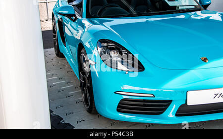 Moderne Porsche Boxster Sportwagen Stockfoto