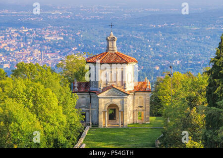 Sacro Monte di Varese, Maria Himmelfahrt, vierzehnten Kapelle, die dem Heiligtum der Santa Maria del Monte Stockfoto