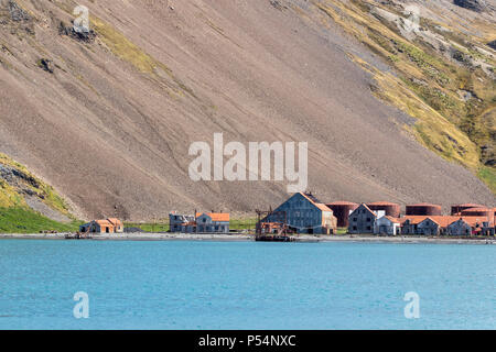 Das verlassene Stromness Walfangstation, South Georgia Island, British Overseas Territories Stockfoto