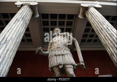 Mark Aurel (Marcus Aurelius Antoninus Augustus) (121 - 180). Römischer Kaiser von 161 bis 180. Dynastie Antonine. Ny Carlsberg Glyptotek. Dänemark. Stockfoto