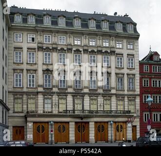 Österreich. Wien. Markleinische Haus, 1727. Von Johann Lukas von Hildebrandt (1668-1745). Stockfoto