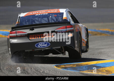 Sonoma, Kalifornien, USA. 22. Juni, 2018. Trevor Bayne (6) Praxis für den TOYOTA/SAVE MART 350 an der Sonoma Raceway in Sonoma, Kalifornien Quelle: Stephen A. Arce/ASP/ZUMA Draht/Alamy leben Nachrichten Stockfoto