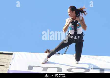Milka Liebe Houserunning im Motel One Hamburg bietet: Lilly Becker Wo: Hamburg, Deutschland Wann: 24. Mai 2018 Credit: Becher/WENN.com Stockfoto