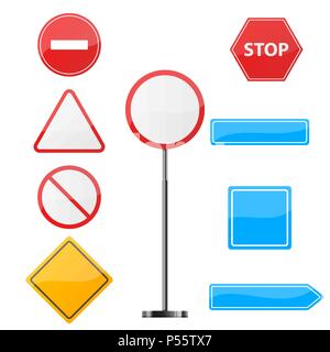 Schild. Neun Punkte Vorlage. Stock Vektor