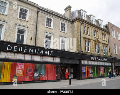 Debenhams Department Store, High Street, Winchester, Hampshire, UK Stockfoto