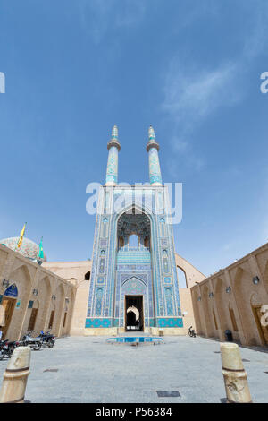 Masjed-e Jameh Moschee oder die Freitag Moschee, Yazd, Iran Stockfoto