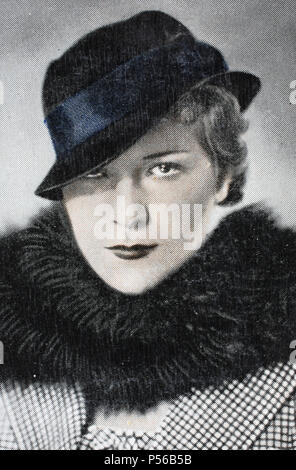 Renate Müller (26. April 1906 â € "7. Oktober 1937) war eine deutsche Sängerin und Schauspielerin in beiden Stummfilme und Tonfilme, digital verbesserte Reproduktion Stockfoto