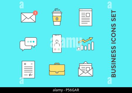 Business Icons Sets Stock Vektor