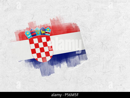 Zusammengesetztes Bild von Kroatien Nationalflagge Stockfoto