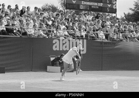 1983 Edgbaston Schale, an der Edgbaston Priorat Club in Birmingham, England, 6. bis 12. Juni 1983. Unser Bild zeigt, Billie Jean King im Damen Einzel Finale, Sonntag, 12. Juni 1983. Stockfoto