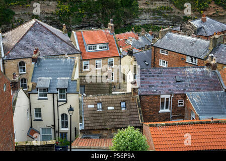 Das malerische Dorf Staithes, North Yorkshire, England. Stockfoto