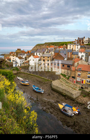 Das malerische Dorf Staithes, North Yorkshire, England. Stockfoto