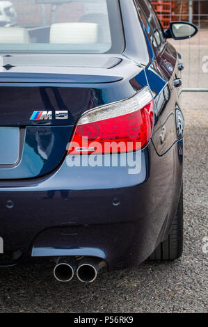 Die R ckseite Eines BMW M5 E60 Sport Auto Stockfotografie Alamy