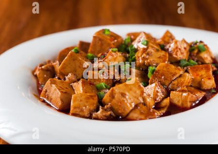 Sichuan Mapo Tofu, chinesisches Essen Stockfoto