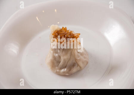 Garnelen und Hackfleisch gedämpfte Schweinefleisch Knödel Stockfoto