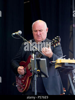 Isle of Wight Festival Tag 4-24. Juni 2018. Van Morrison, Spielen, Saxophon und Gesang, auf der Bühne, Newport, IOW Credit: Dawn Fletcher-Park Credit: Dawn Fletcher-Park/Alamy leben Nachrichten Stockfoto