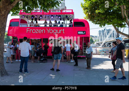 London, Großbritannien. 25. Juni 2018. UK Wetter. Heiße Sonne und brütender Hitze in Central London. Credit: PQ Images/Alamy Stockfoto