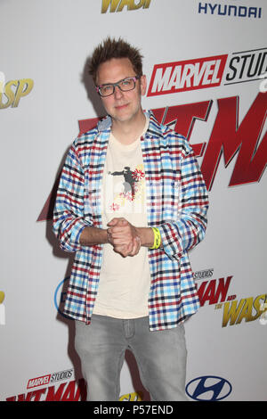 Los Angeles, Kalifornien, USA. 25. Juni 2018. James Gunn 06/25/2018 Die Weltpremiere von "ant-man und die Wespen" in Hollywood, CA Foto von Izumi Hasegawa/HollywoodNewsWire.co Credit: Hollywood News Wire Inc./Alamy leben Nachrichten Stockfoto