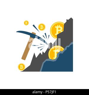 Bergbau Vektor Icon Stock Vektor