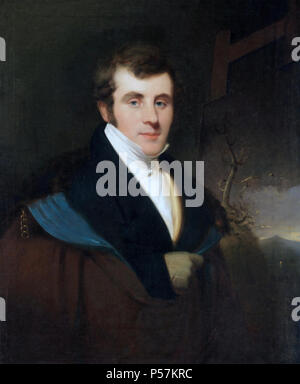 THOMAS COLE (1801-1848) Deutsch-amerikanischer Maler. Portrait von Thomas Seir Cummings über 1827 Stockfoto