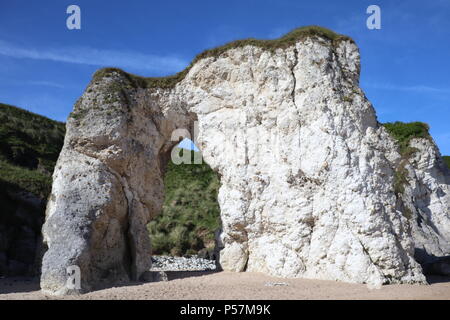 Die weißen Felsen Portrush Stockfoto