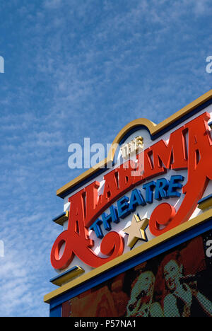 Alabama Theater Schild am Barefoot Landing North Myrtle Beach SC USA Stockfoto