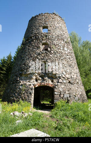 Alte Windmühle, Ruinen, Lgates atvia Stockfoto