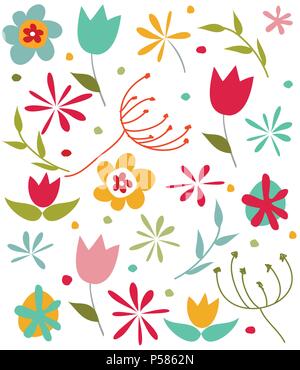 Nahtlose florale Muster, Stoff Textur Stock Vektor