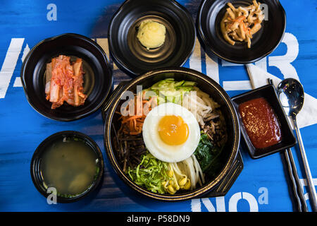 Traditionelle koreanische bibimbap Stockfoto